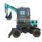 HW40 household excavators breaking hammer 4t wheel excavator for sale