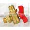 High Pressure 3 Way Mini Butterfly Handle Brass 1/2 Ball Valve Body