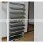 aluminum profile manual open frosted glass shutter window