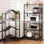 Nordic organization Kitchen cabinets foldable microwave oven rack metal kitchen storage organizer containers