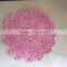 Color Crocheted Flower Cotton Coasters