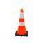 28inch Highway Safety PVC Road Cone with Black Base
