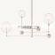 Dining Room light Sphere Brass Chandelier GLASS GLOBE MOBILE THREE-ARM CHANDELIER 46
