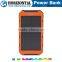 Hotsell Waterproof Solar Power Banks 8000mah, External Battery solar charger for iPhone Samsung HTC