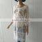 2016 summer lace tops hot cotton lace fabric long sleeve lace dress