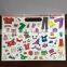 2015 new design kids coloring book with color plate