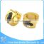 Wholesale big shiny stone earrings, fashion gold plated earrings, women fashion jewelry