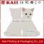 custom special cat shape paper cut handmade greeting card printing supplier in China