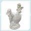 Antique white angel figurines