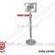 retractable stanchion with sign board