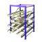 Warehouse carton flow racking