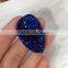In stock!!! Blue color agate necklace drusy pendant Pear shape druzy pendant