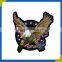 2015 Customized eagle embroidery badge embrodige patch with beautiful shape and high resolution