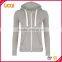 2016 guangzhou LuoQi wholesale 100%cotton custom plain dyed pullover hoodies women sports blank hoodies with zip