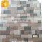 glass mosaic mixed with marble stone mosaic