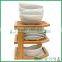 Fuboo Bamboo 3-Tier corner shelf dish bowl storage                        
                                                Quality Choice