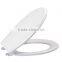 Quick release and soft-close toilet seat cover in EU standard size for bathroom