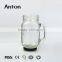 480ml engraving glass mason mug with handle manufacturer