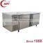 QIAOYI B2 360L Commercial Kitchen Worktable Refrigerator Freezer