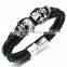 Innovative Products 2016 Skull Python Leather Bracelet