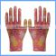 CE EN420 approved 13g poly printed garden gloves for General handing