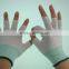 electronics industry 13 gauge half finger knitted nylon glove liners