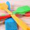 green flat high temperature resistant silicone barbecue brush,silicone rubber BBQ cleaning basting brushes