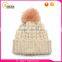 Cheap Beanie Hat Custom Pom-pom Wool Knitted Beanie Hat                        
                                                Quality Choice