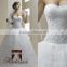 Luxury French design Ball Gown Wedding Dress / Gown Beaded Lace High Quality Mesh Plisse