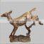 Home Decor Modern Bronze Running Deer Sculpture Statue for Sale