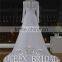 Real Works Lace Boat Neck Long Sleeve Wedding Dress for Sale Online 2016                        
                                                Quality Choice