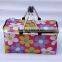 Foldable picnic basket with aluminum handle