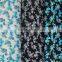 Fabric for lady shoes wholesale woven flower pattern pu shoes face leather