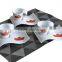 Coffee Cup and Saucer Ceramic Set with Printed Logo