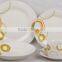 Hot sale 20 pieces white ceramic porcelain sets dinnerware