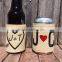 inflatable can holder linen cotton drink holder beverage hugger
