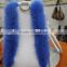 fashion Mink fur handbag blue and white real fur lady shoulder bags