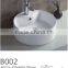 ceramic white wash basin bathroom round shape single hole wash basin new desigh hot sale best quality art basin YB002