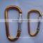 hot selling D shaped carabiner with screw