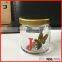 glass material small jar with lid mini honey jar