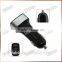 Wholesale auto car charger for iphone, 25W 5.1A 3 port usb car charger, black