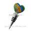 Heart Shape Murano Glass Red Wine Stopper