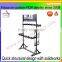 Free Standing Simple Design Metal or Wood Display Shelf With Hooks