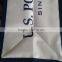 reusable pp woven handle bags with single color and non woven piping