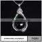 925 Sterling Sivler Luxury CZ Gemstone Necklace Pendant Jewelry