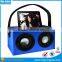 Wireless Bluetooth Boombox 2x5W deep bass Wireless Boombox Wooden speaker