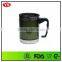 450ml insulated stainless steel travel mug with handle