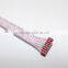 KSM electrical cable assemble Custom Flat Ribbon Cable Assembly with Micro Match 1.27mm Red IDC Socket and Red IDC Socket