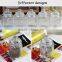 10oz mini glass candy jar with glass sealed lid