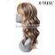 28inch 155g New products trendy style high tempreture fibre synthetic mix human hair fake P color human hair wig with good offer